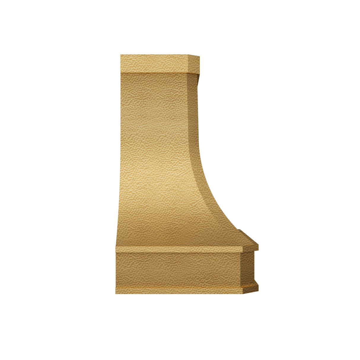 USA Minimal Brass Exhaust Hood with Heavy Hammered Finish URHB-114
