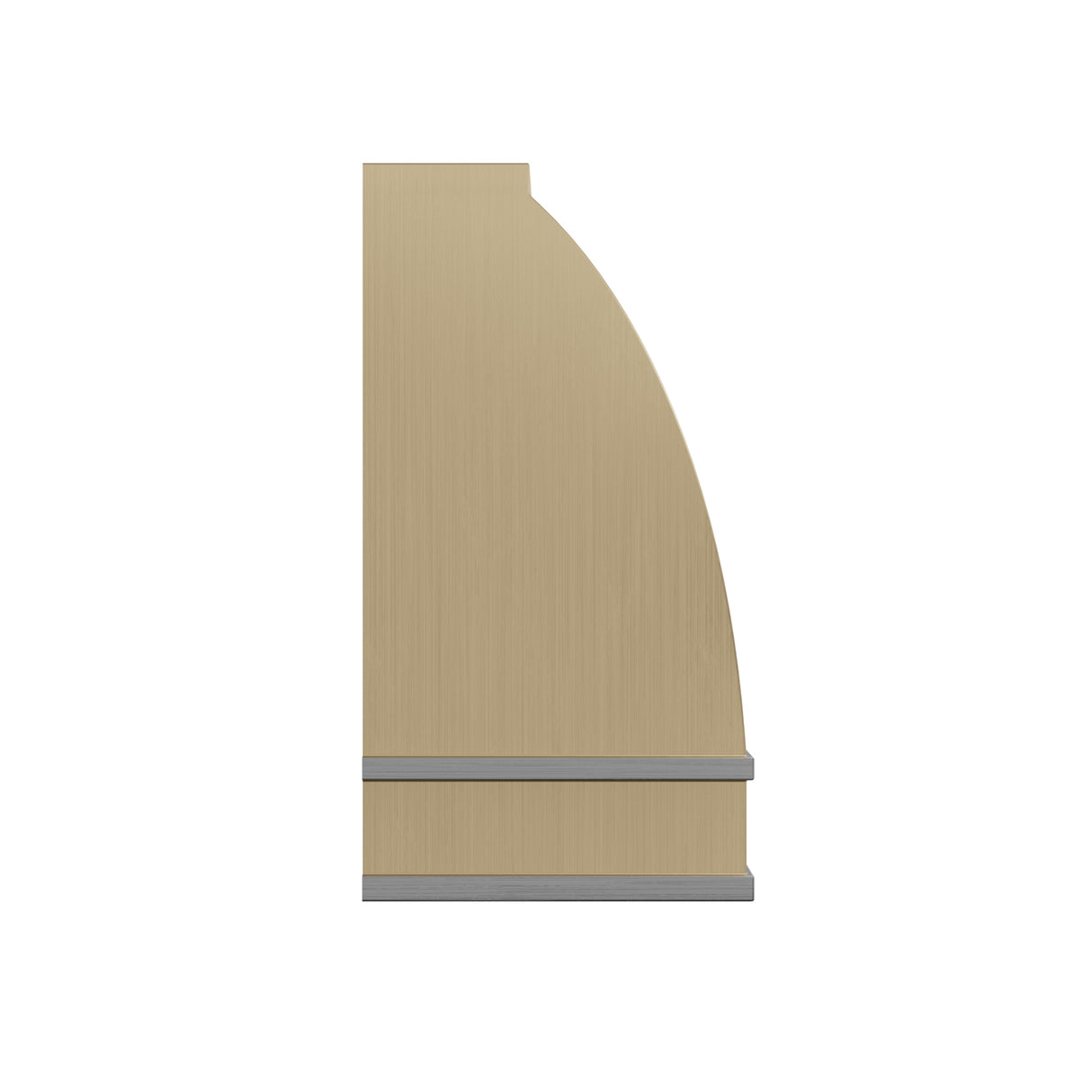 USA Minimal Brass Kitchen Hood Featuring Stainless Steel Straps URHB-113