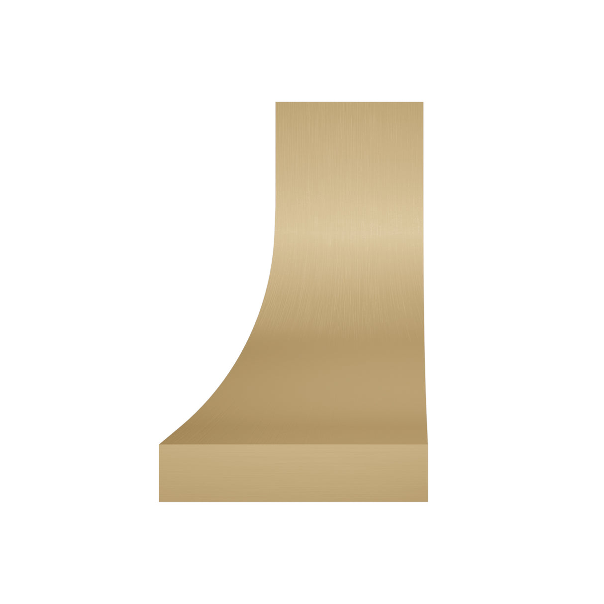 USA Minimal Brass Vent Hood with Clean Curved Shaped URHB-85