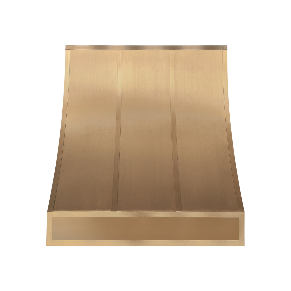 USA Minimal Custom Brushed Brass Stove Hood URHB-121