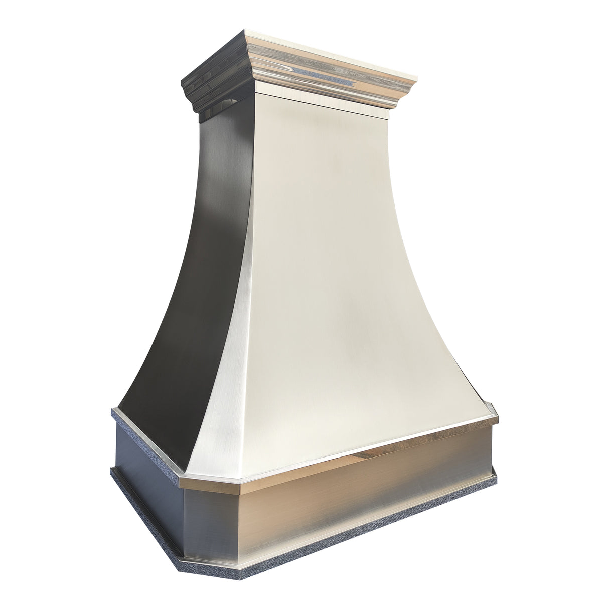 USA Minimal Stainless Steel Exhaust Hood Featuring Polished Straps URHS-222