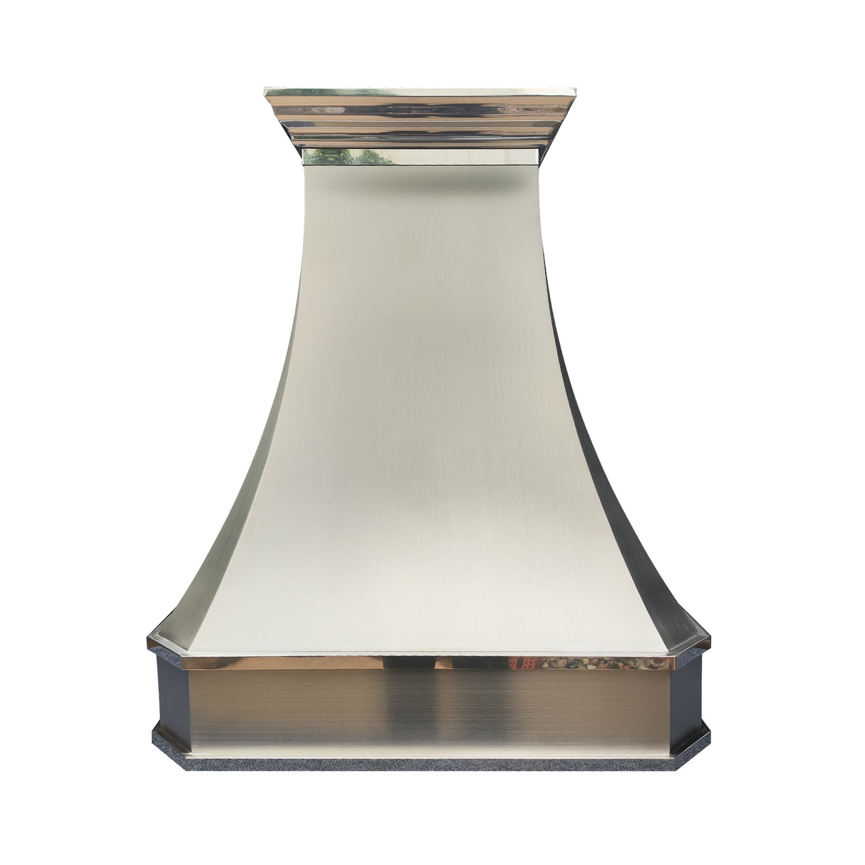 USA Minimal Stainless Steel Exhaust Hood Featuring Polished Straps URHS-222