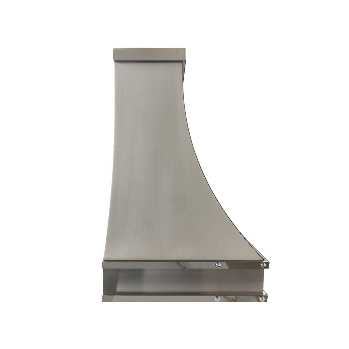 USA Minimal Stainless Steel Exhaust Hood with Round Handmade Rivets URHS-251