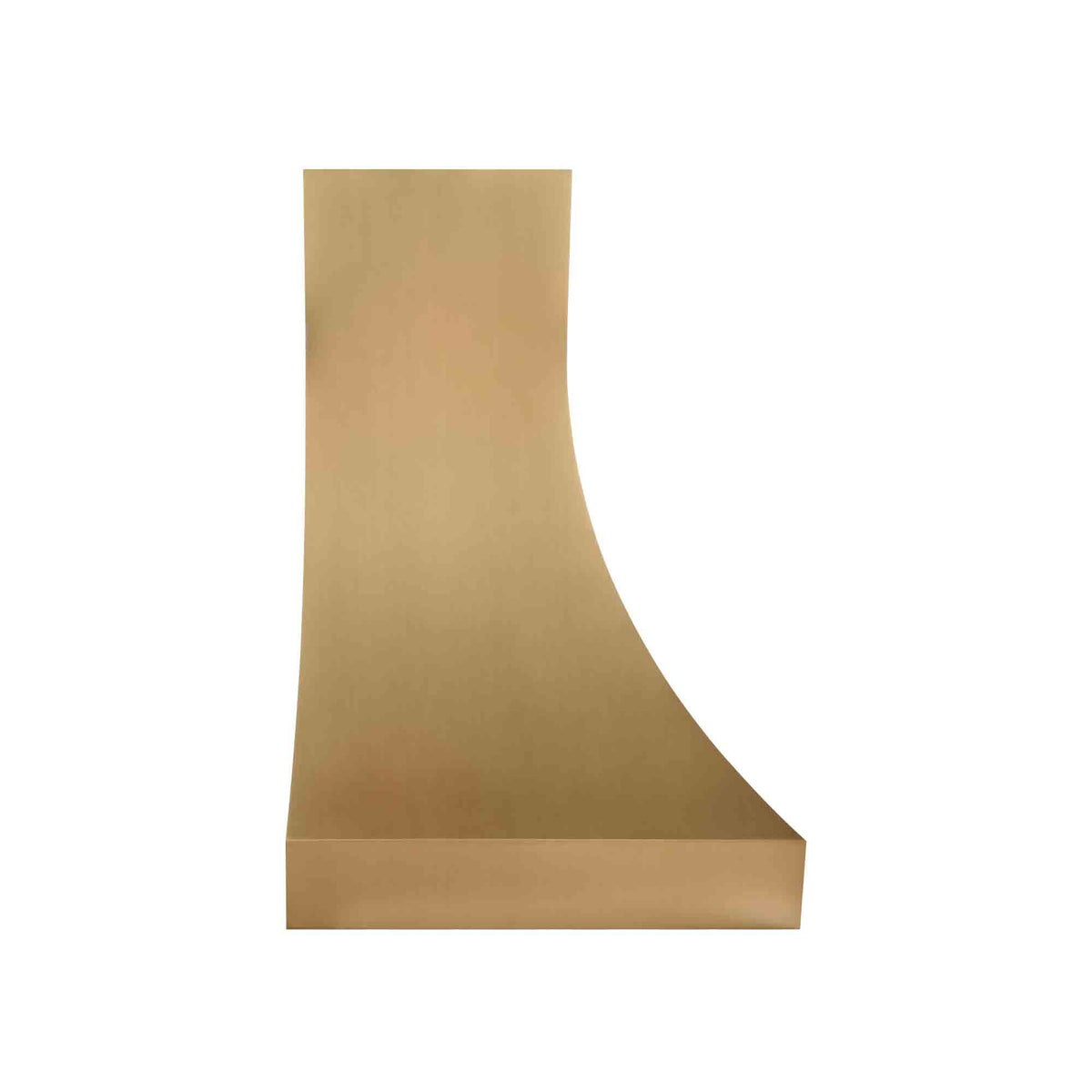 USA Minumal Handcrafted Brushed Brass Stove Hood URHB-169