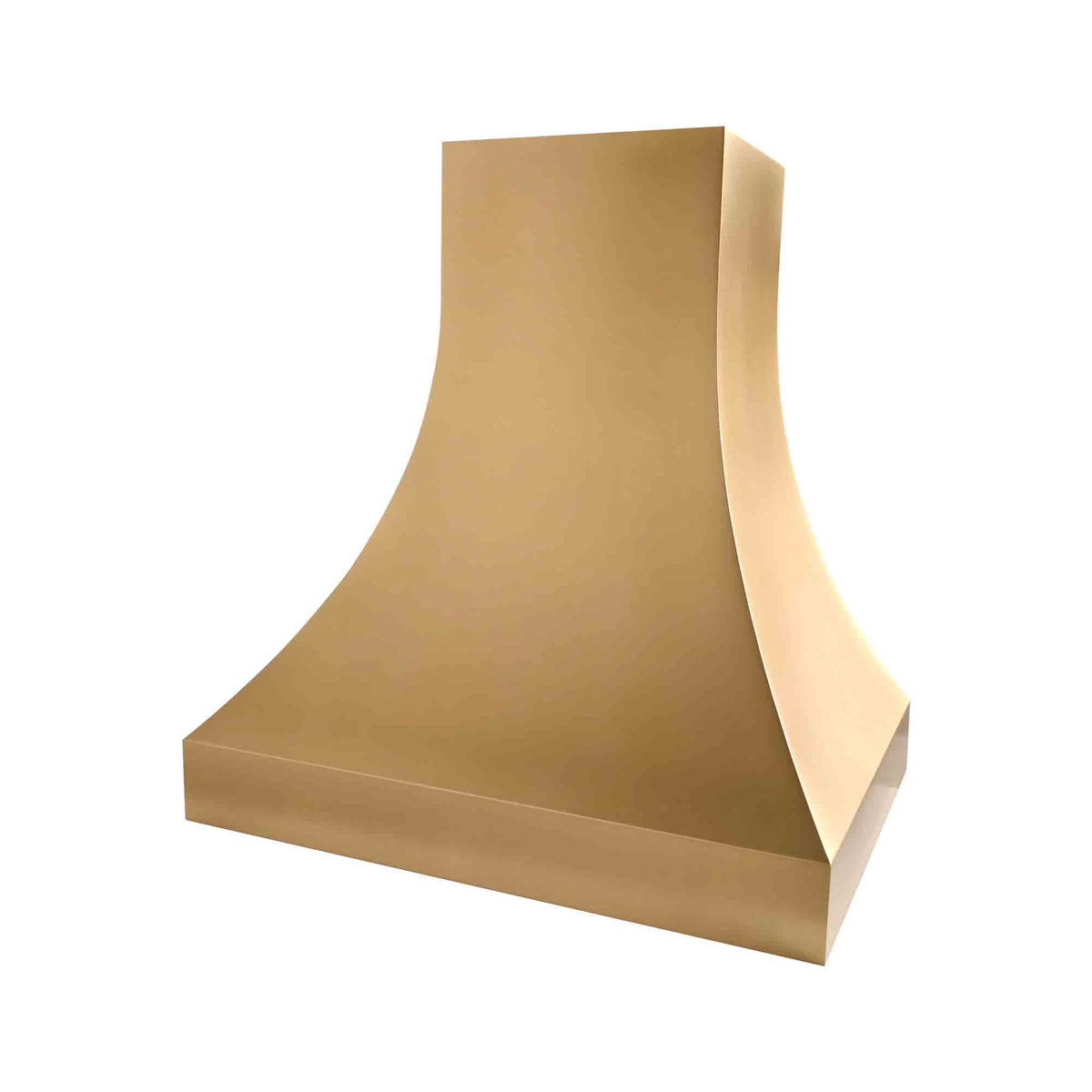 USA Minumal Handcrafted Brushed Brass Stove Hood URHB-169
