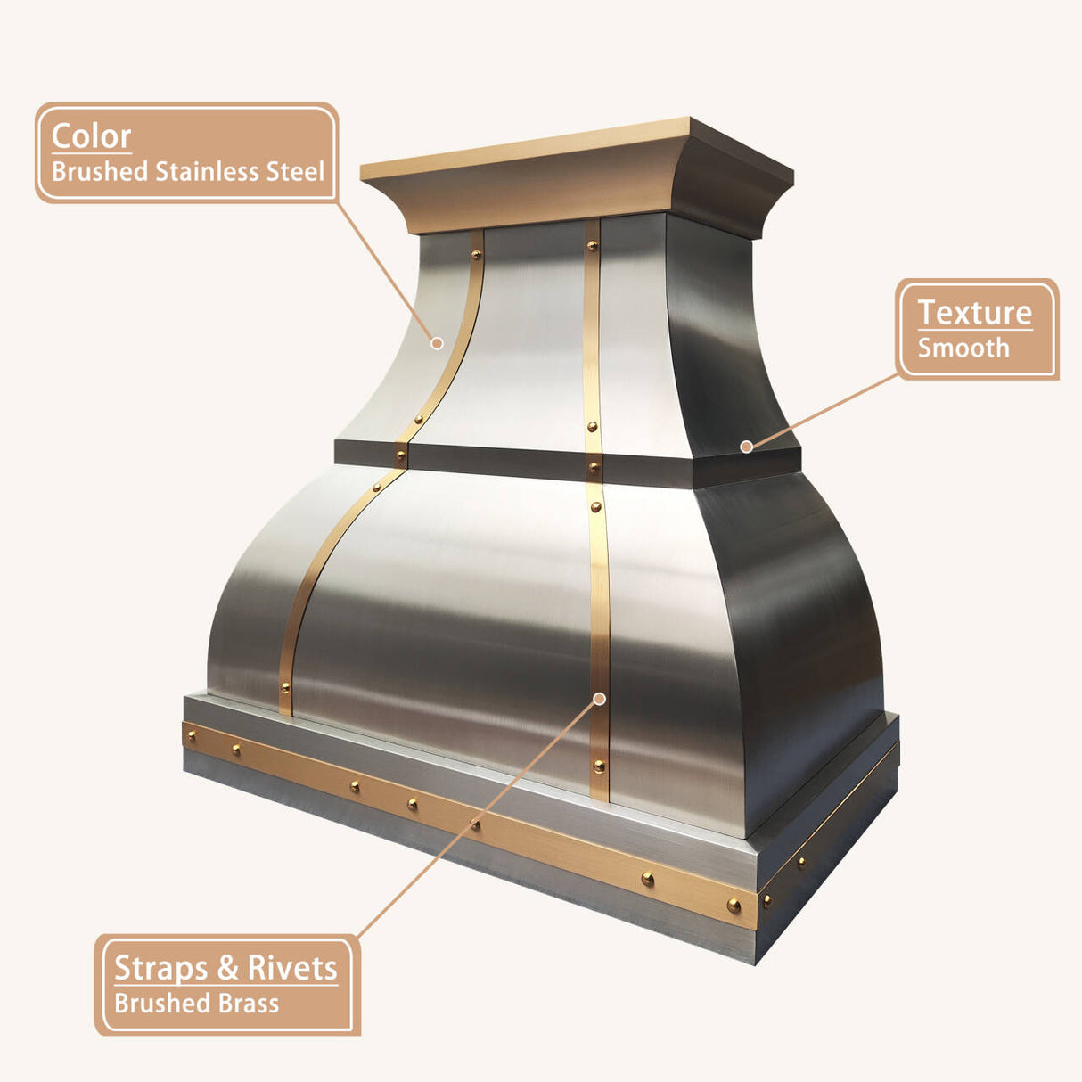 USA Modern Bell Shaped Stainless Steel Exhaust Hood URHS-151