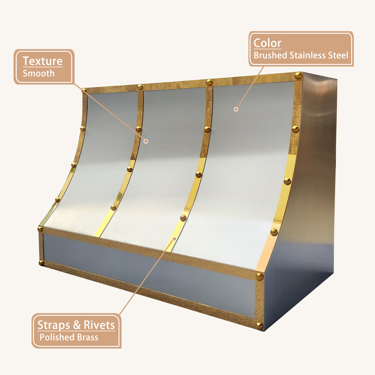 USA Modern Industry Stainless Steel Vent Hood URHS-128