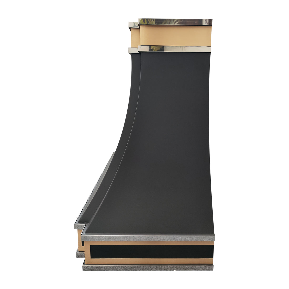 USA Modern Stainless Steel Vent Hood with Black Finish URHS-34