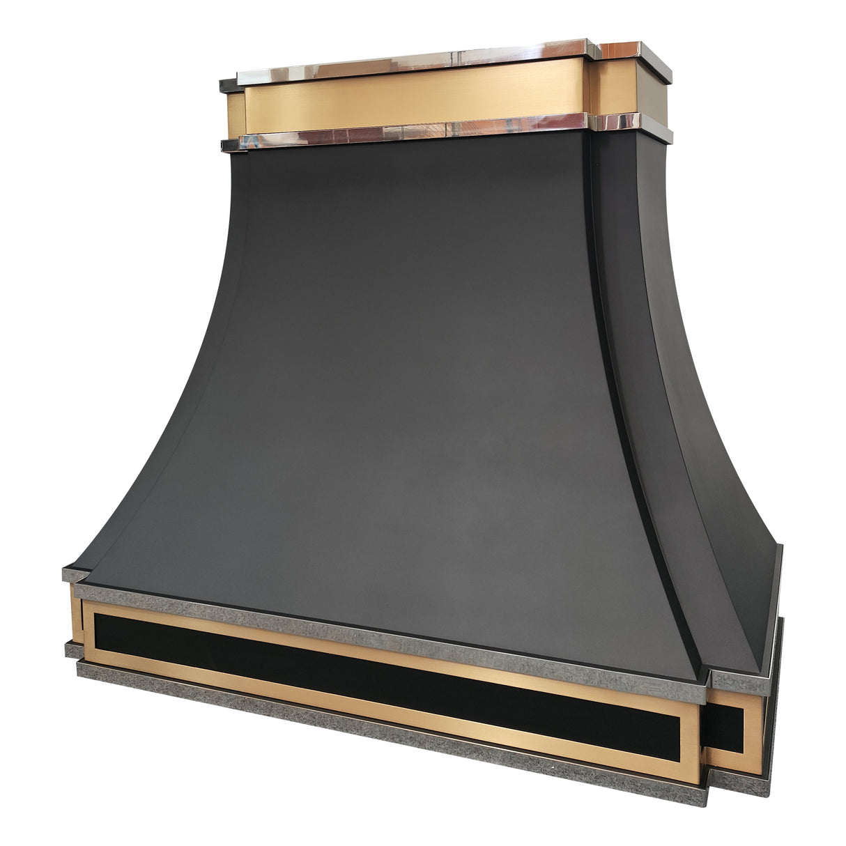 USA Modern Stainless Steel Vent Hood with Black Finish URHS-34