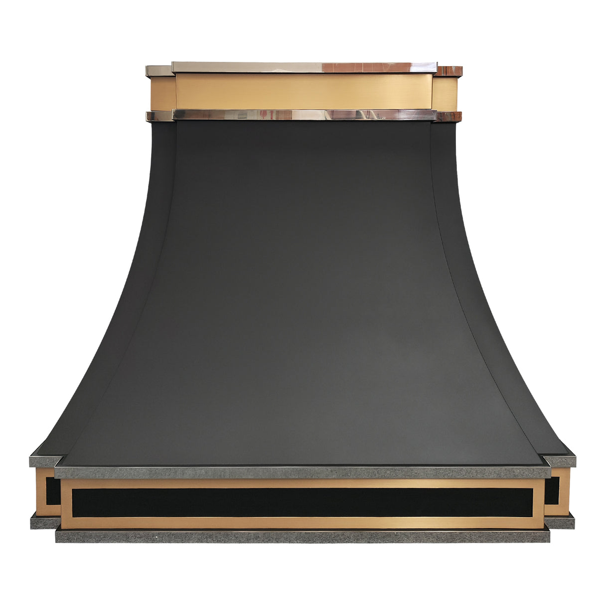 USA Modern Stainless Steel Vent Hood with Black Finish URHS-34