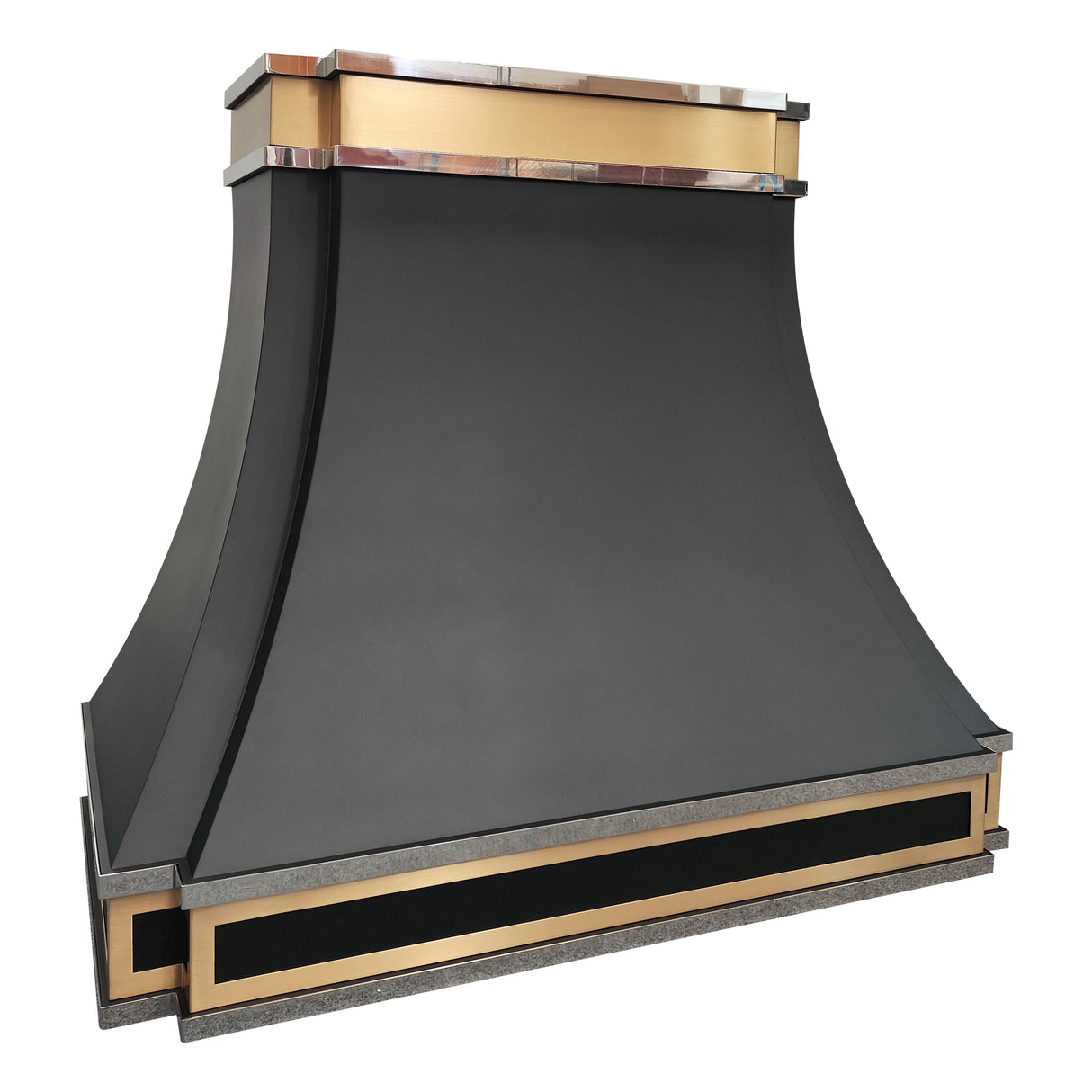 USA Modern Stainless Steel Vent Hood with Black Finish URHS-34