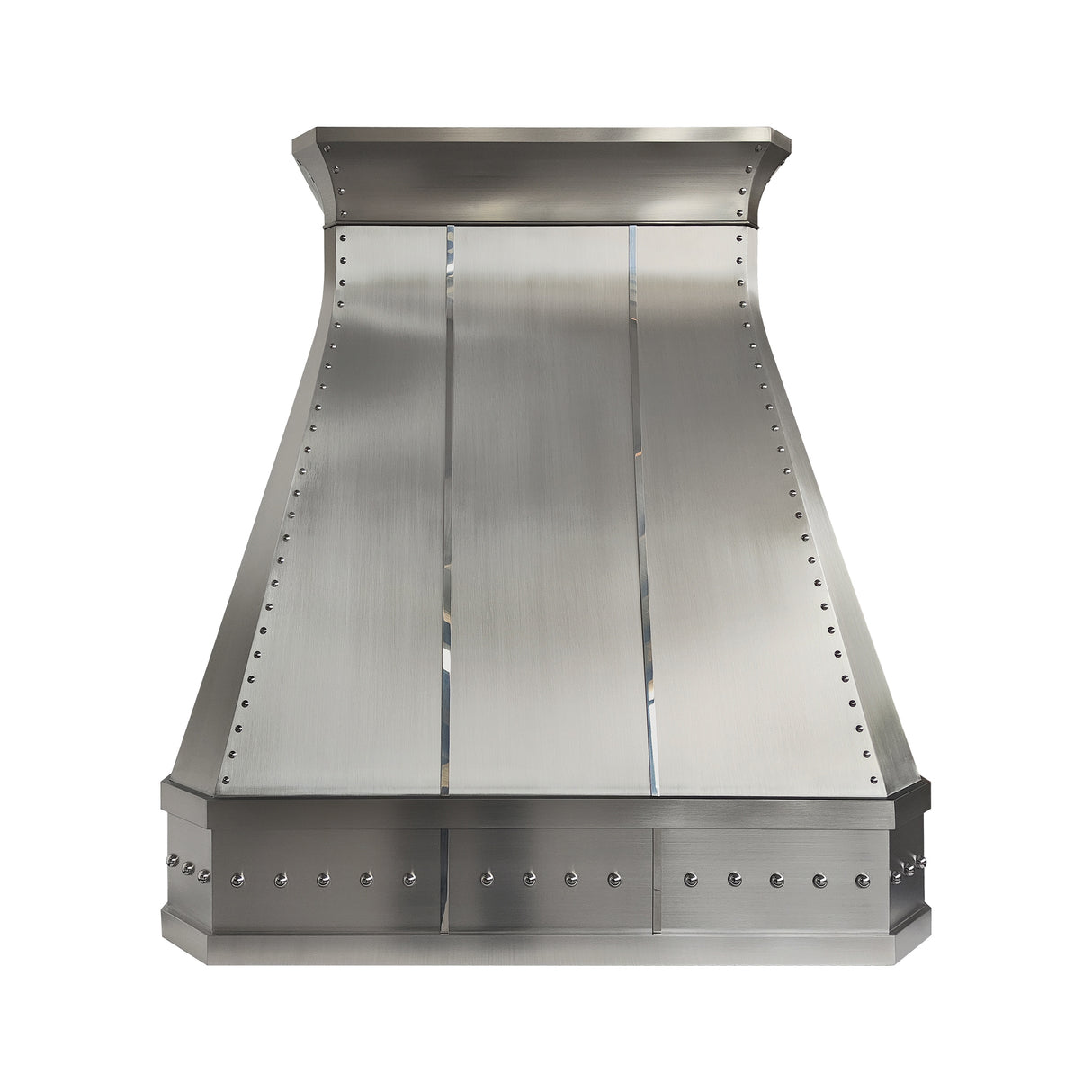 USA Modern Stainless Steel Exhaust Hood Featuring Artisan Rivets URHS-194