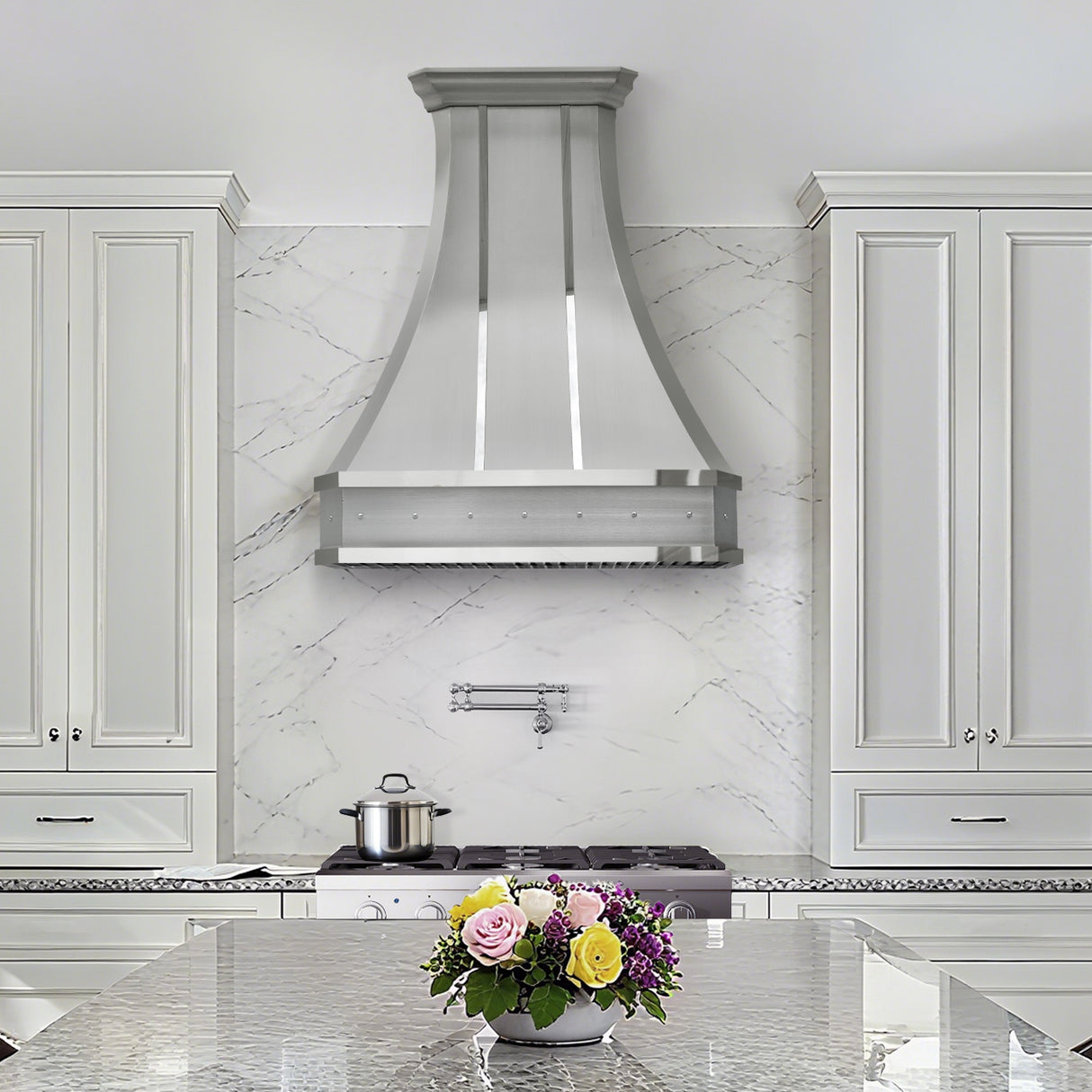 USA Modern Stainless Steel Range Hood for Artisan Kitchen URHS-06