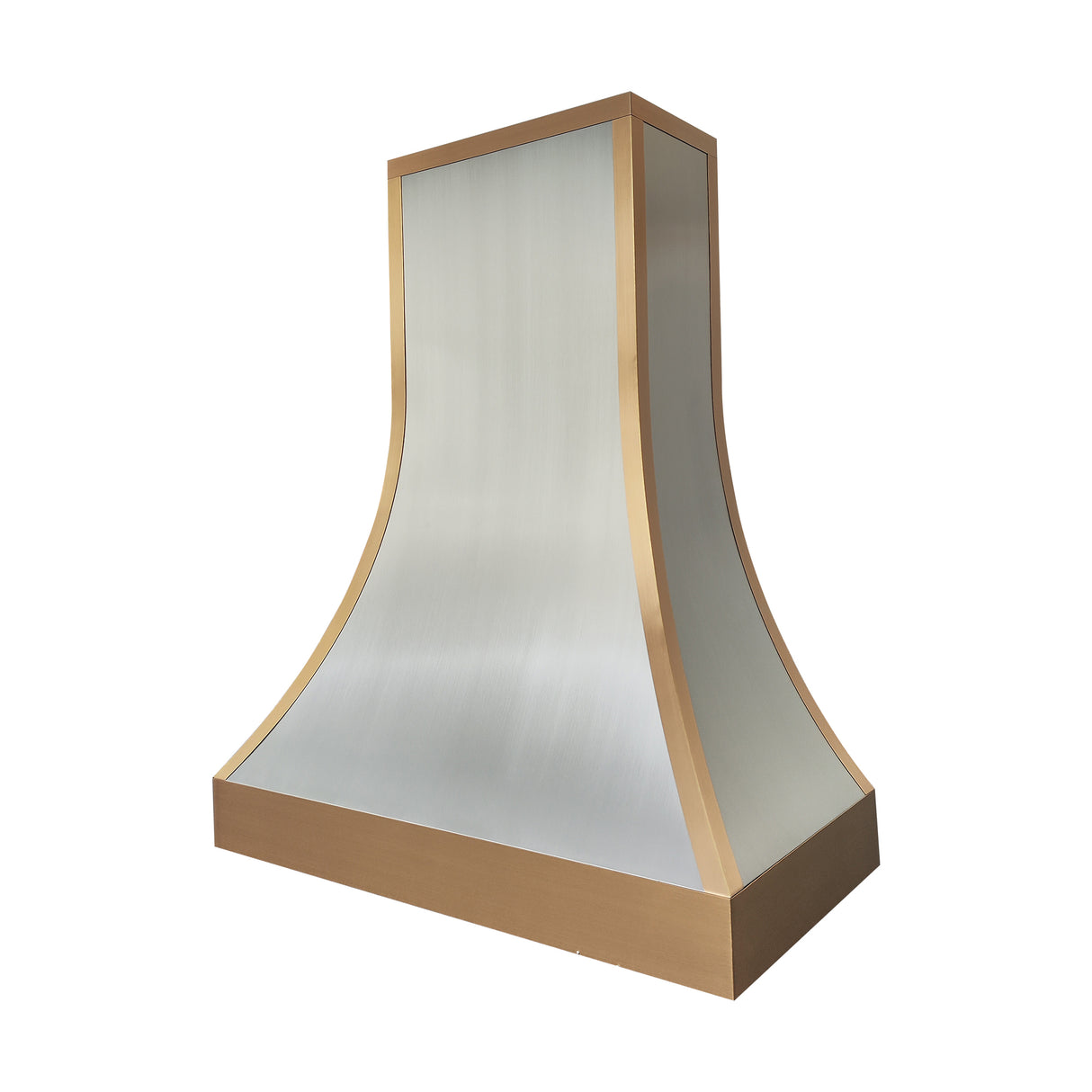 USA Modern Stainless Steel Stove Hood with Brass Trim URHS-130