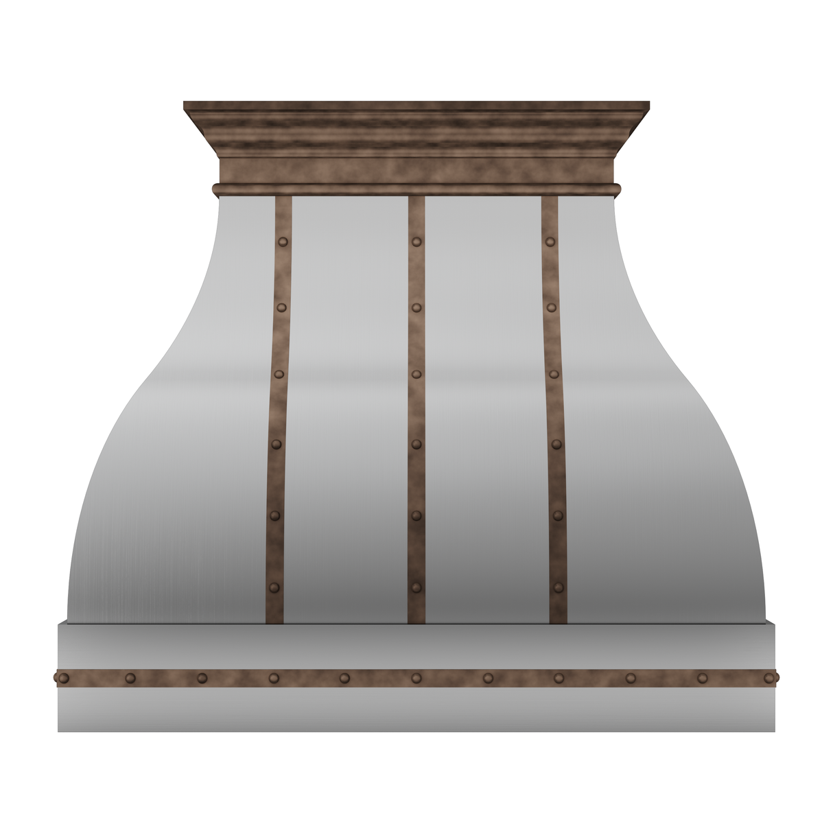 USA Modern Stainless Steel Vent Hood Featuring Classic Straps URHS-149