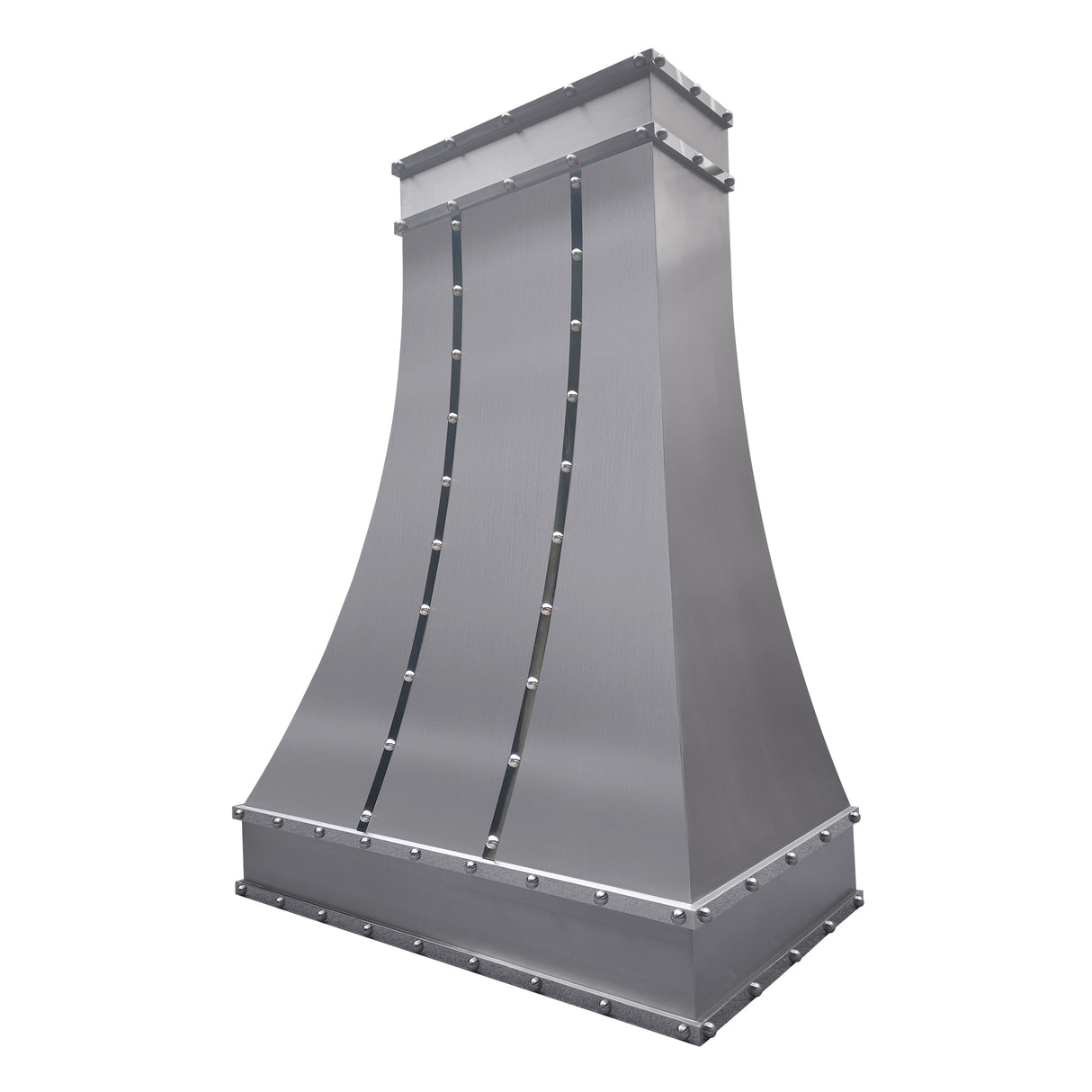 USA Modern Stainless Steel Vent Hood with Polished Straps URHS-125