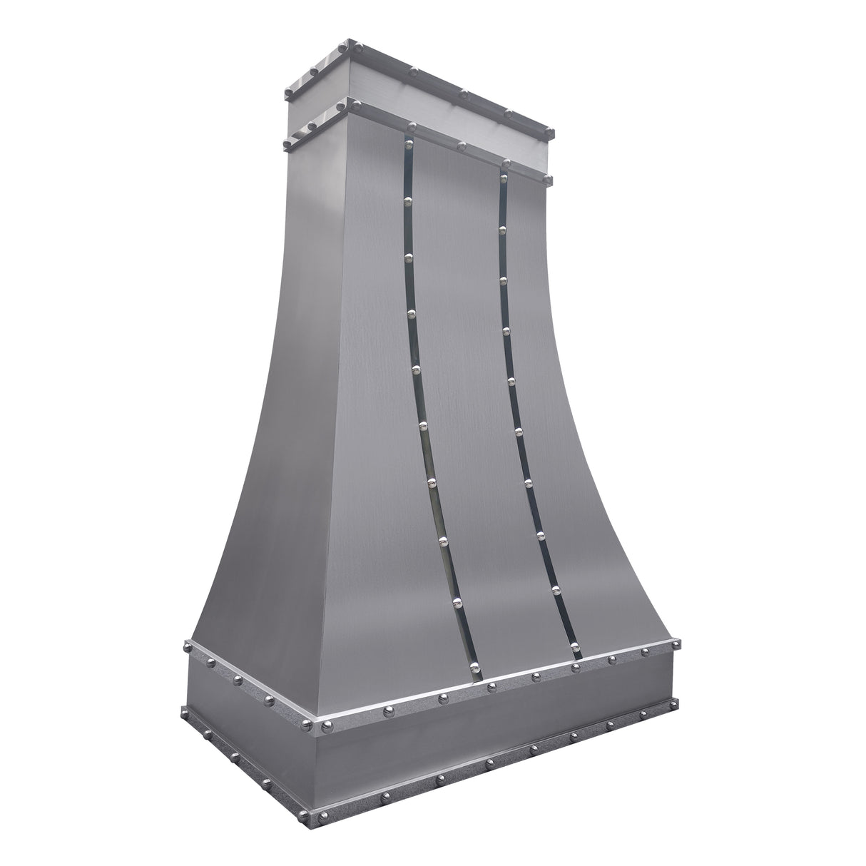 USA Modern Stainless Steel Vent Hood with Polished Straps URHS-125