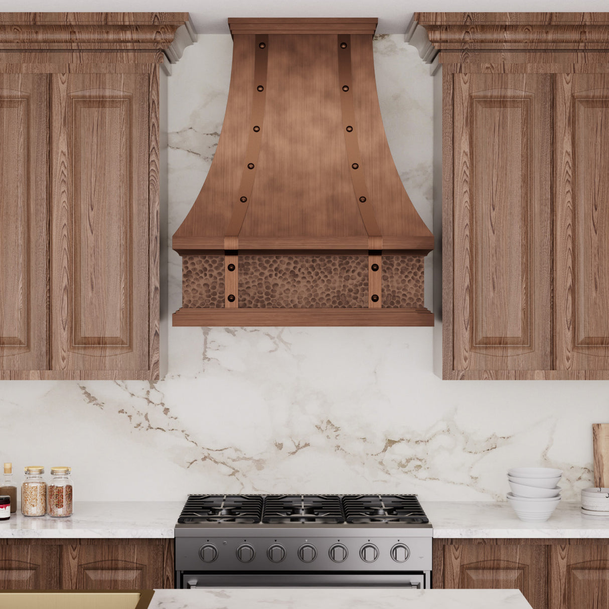 USA New York Classic Handmade Copper Range Hood URHC-61