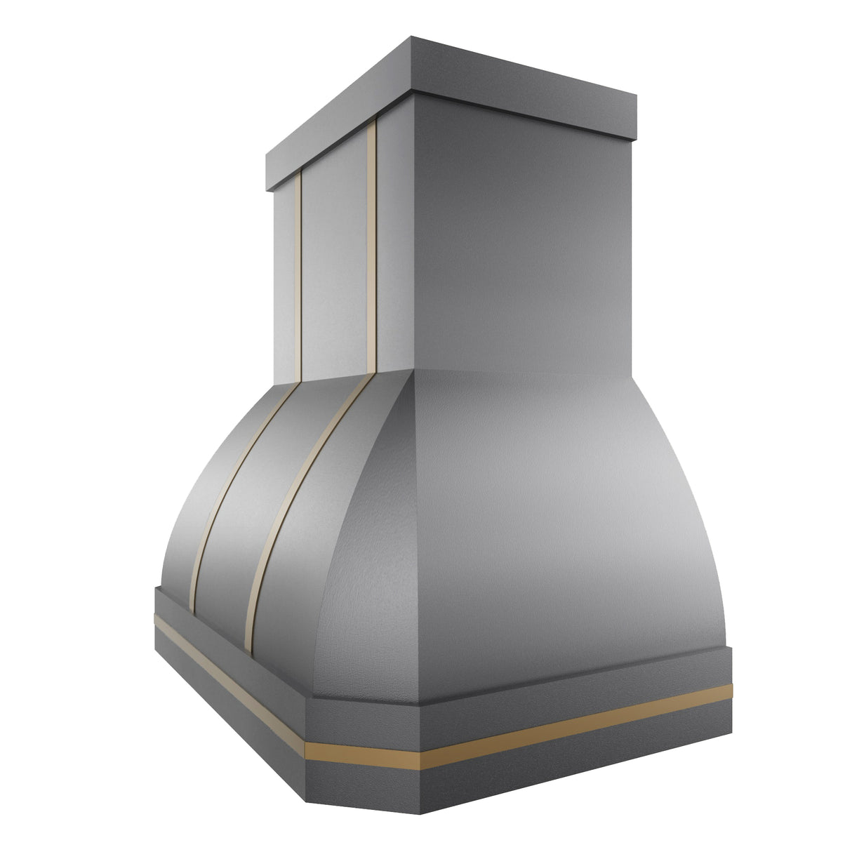 USA Custom Modern Kitchen Hood with Brass Straps URHS-26