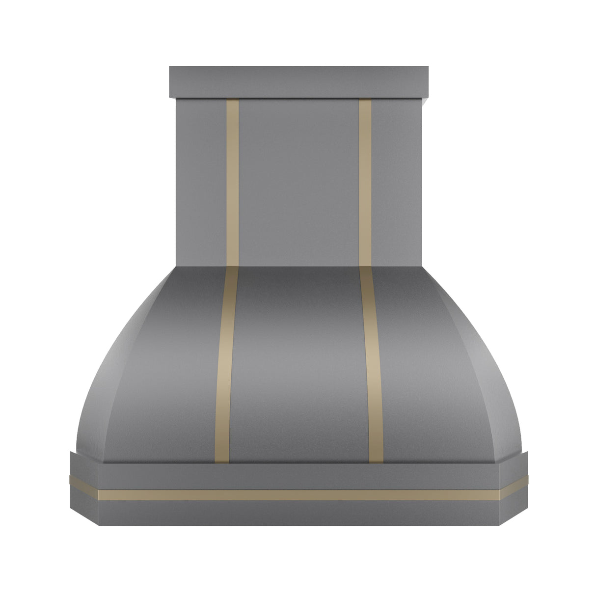 USA Custom Modern Kitchen Hood with Brass Straps URHS-26