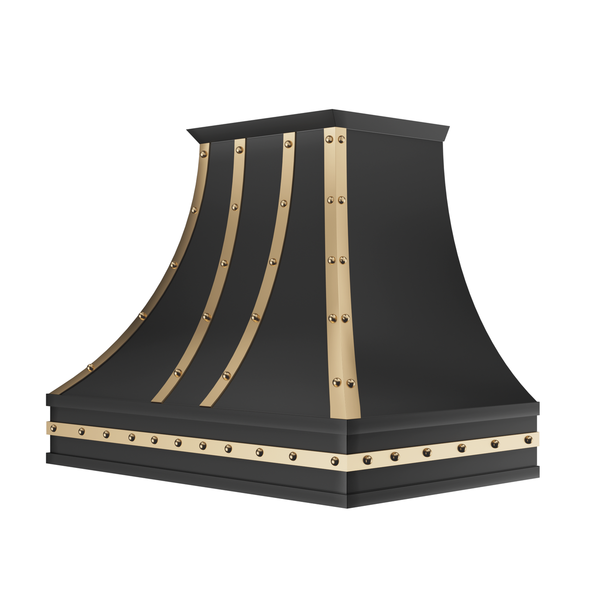 USA Luxurious Stainless Steel Vent Hood with Decorated Straps URHS-19