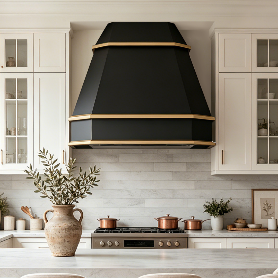 USA Texas Custom Black Stainless Steel Stove Hood URHS-233