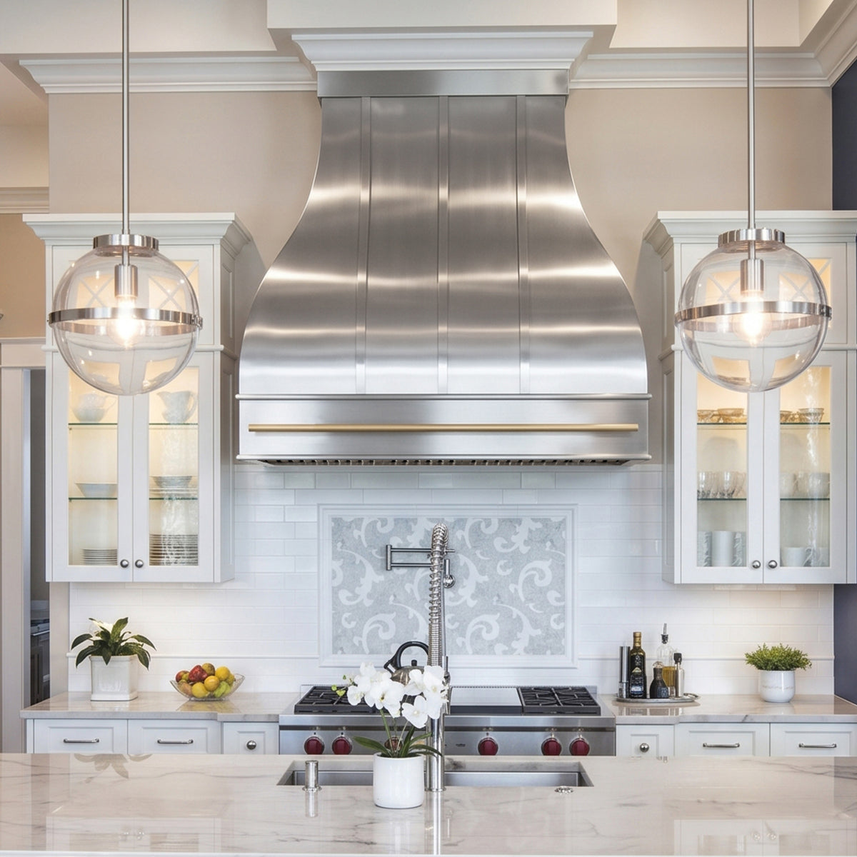 USA Texas Minimal Handmade Stainless Steel Vent Hood URHS-254