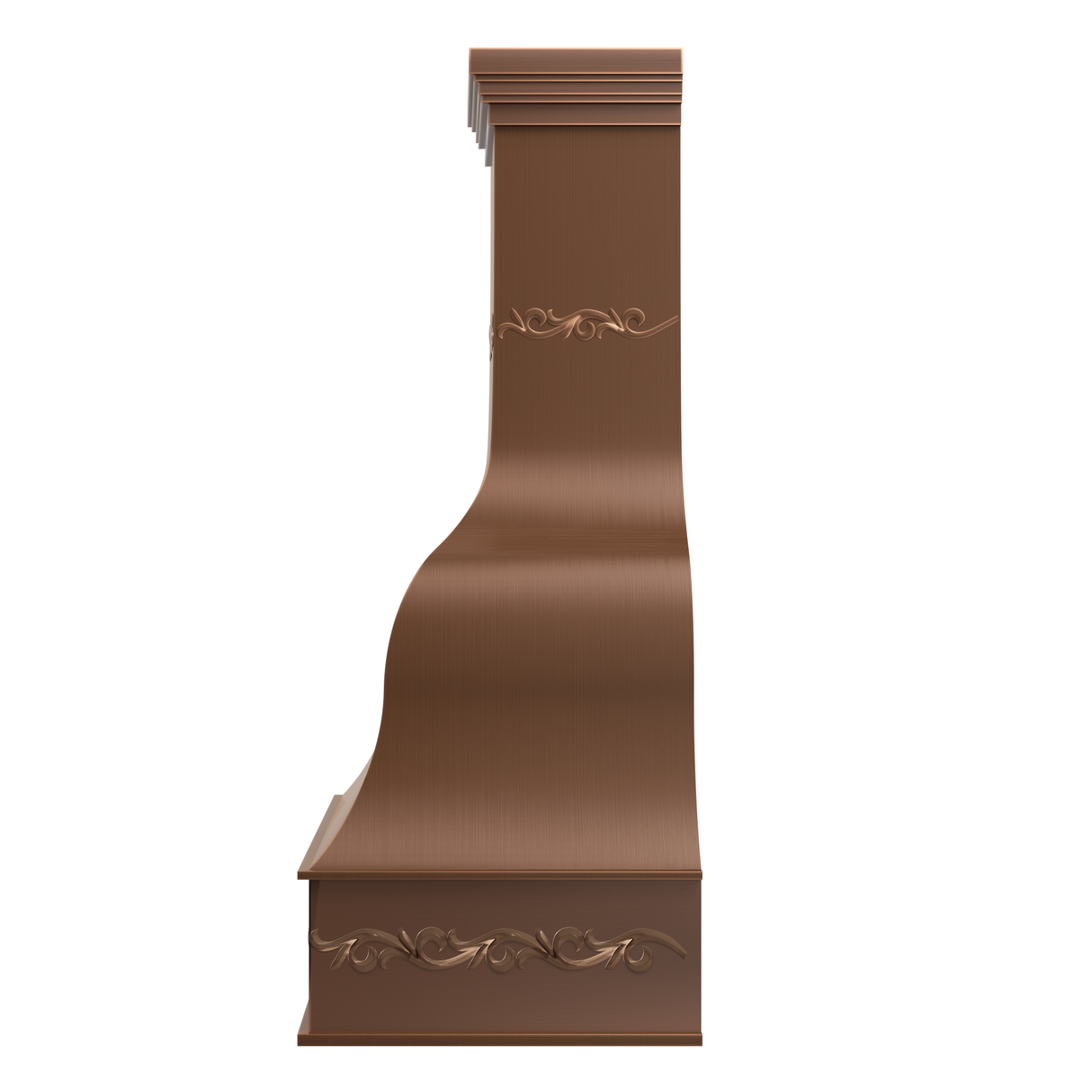 USA Premium Copper Vent Hood with Decorated Details URHC-08