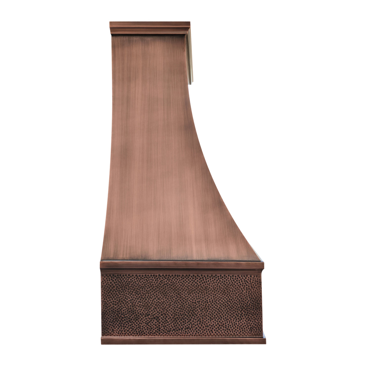 USA Arched Custom Copper Range Hood for Kitchens URHC-04