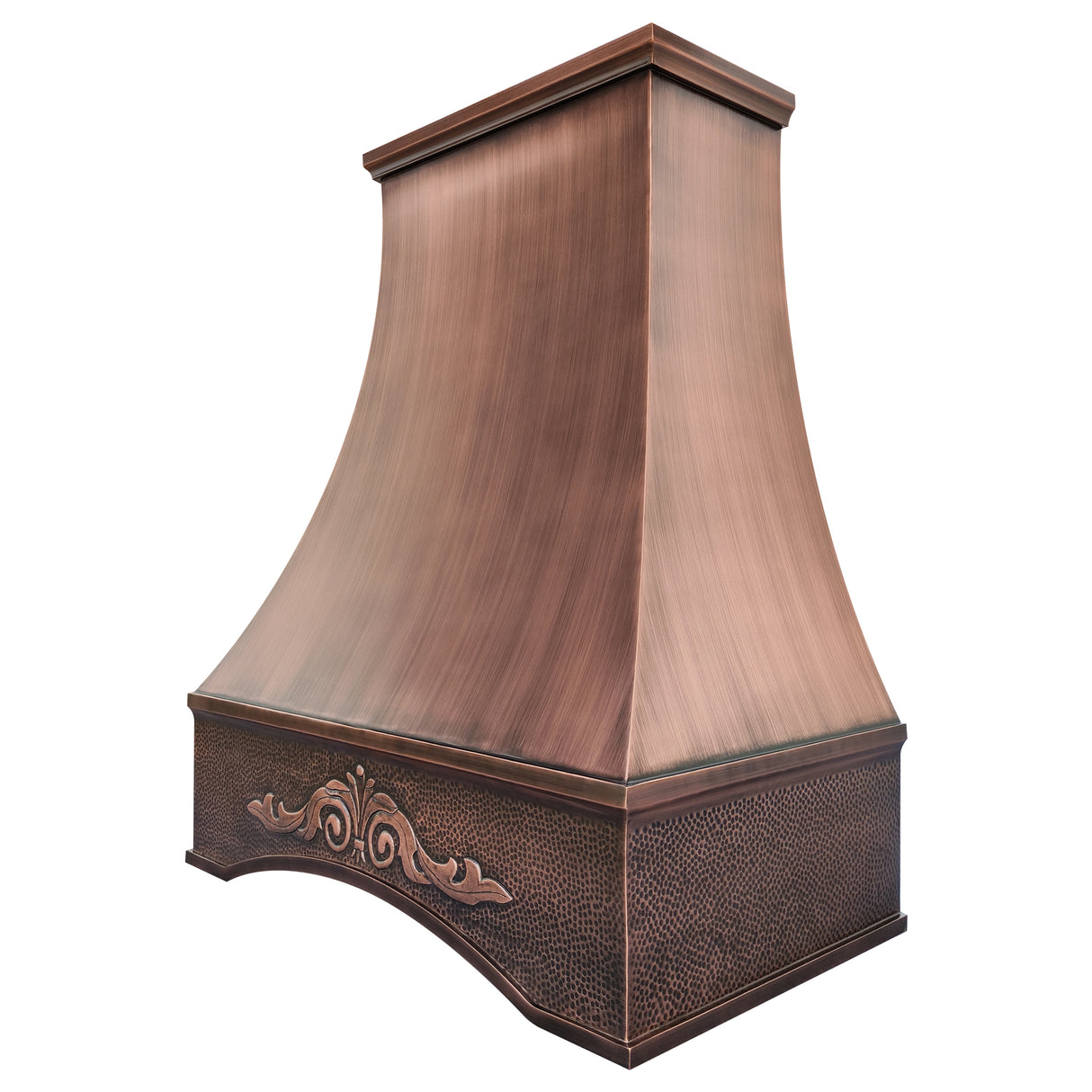 USA Arched Custom Copper Range Hood for Kitchens URHC-04