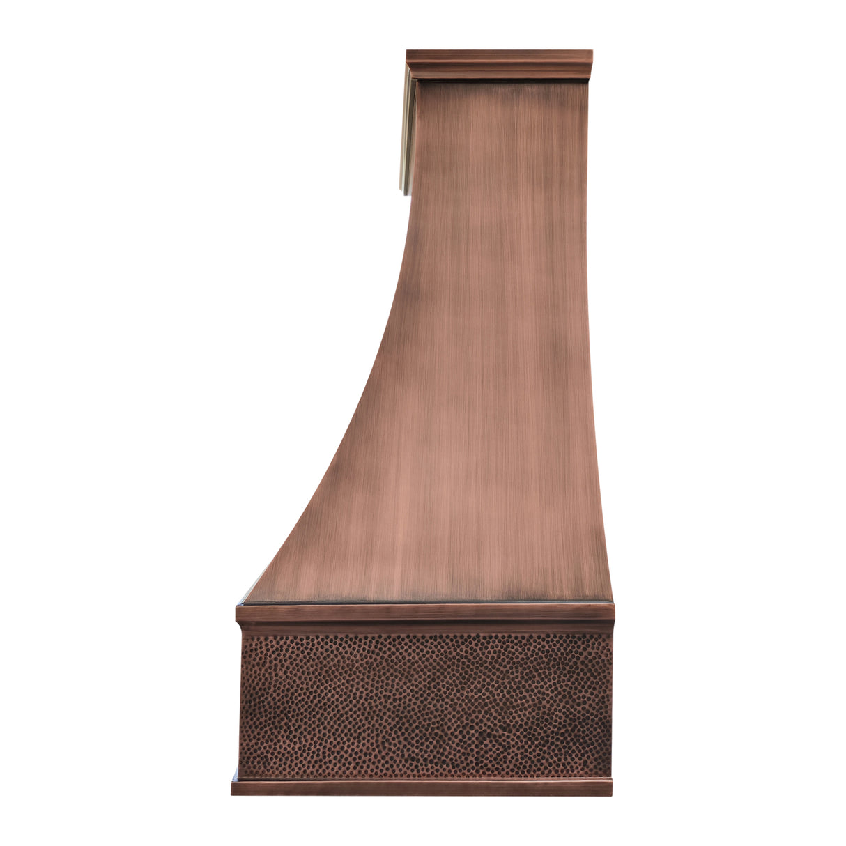 USA Arched Custom Copper Range Hood for Kitchens URHC-04