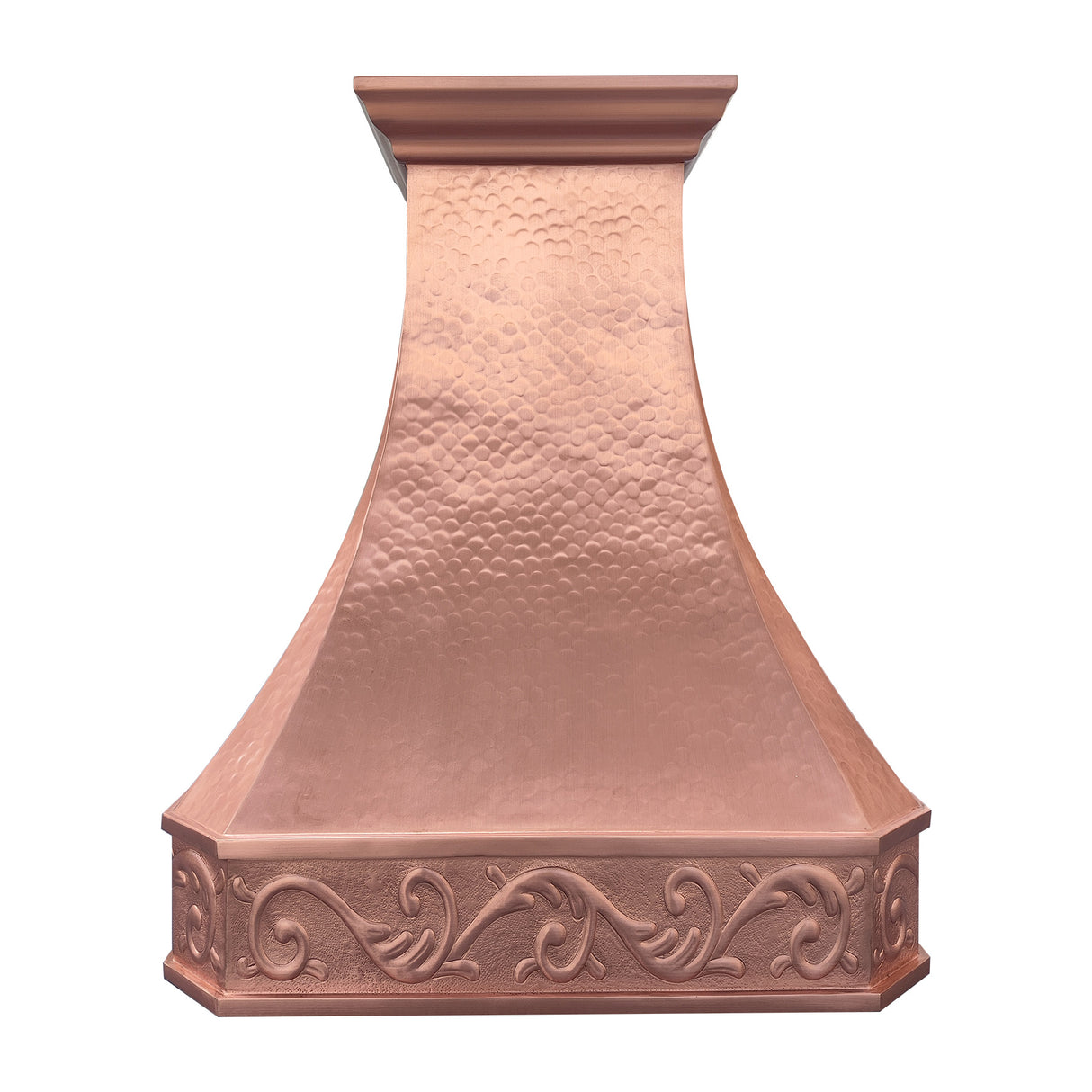 USA Custom Classic Copper Range Hood with Artisan Apron URHC-26