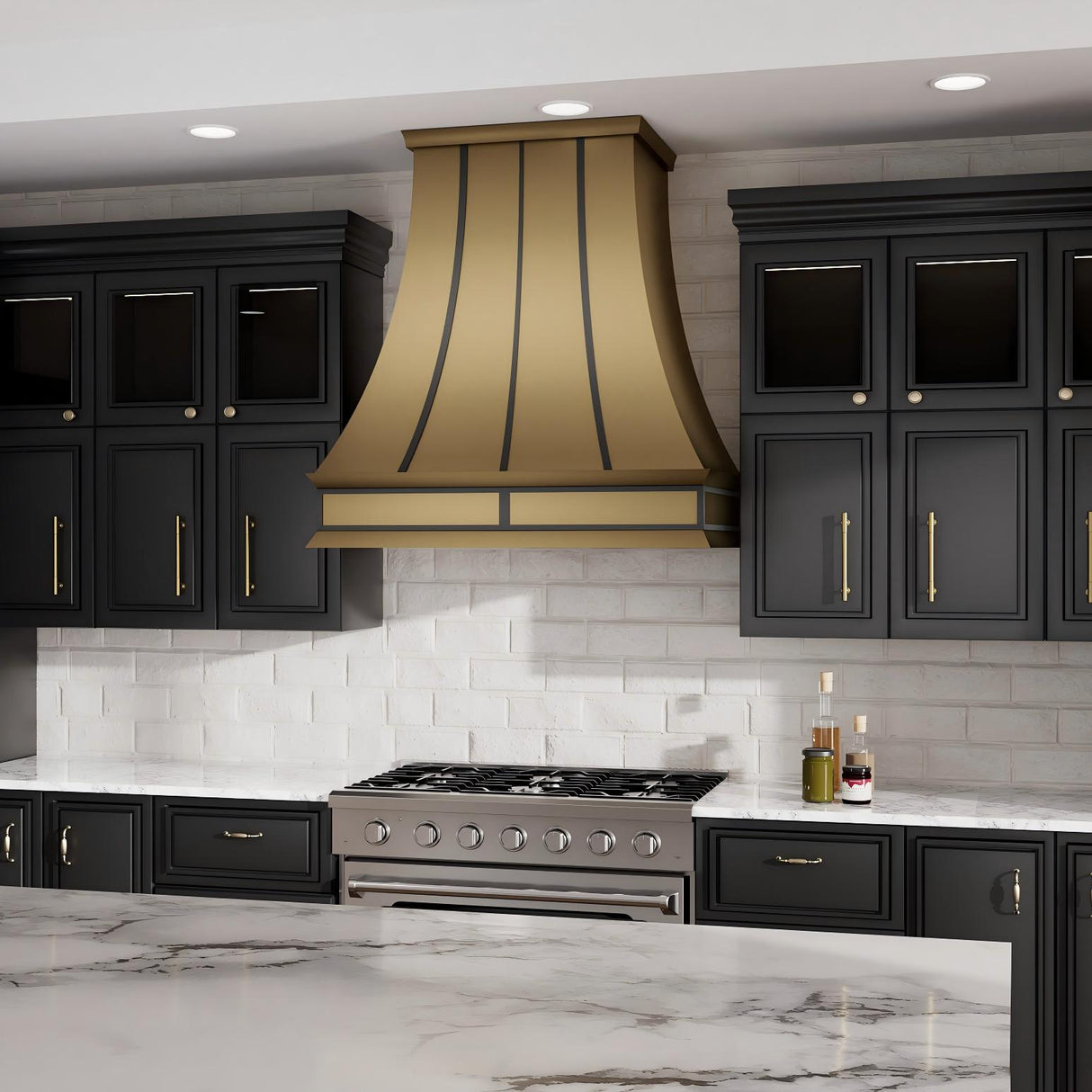 USA Wall Mount Hood with Dark Straps URHB-07