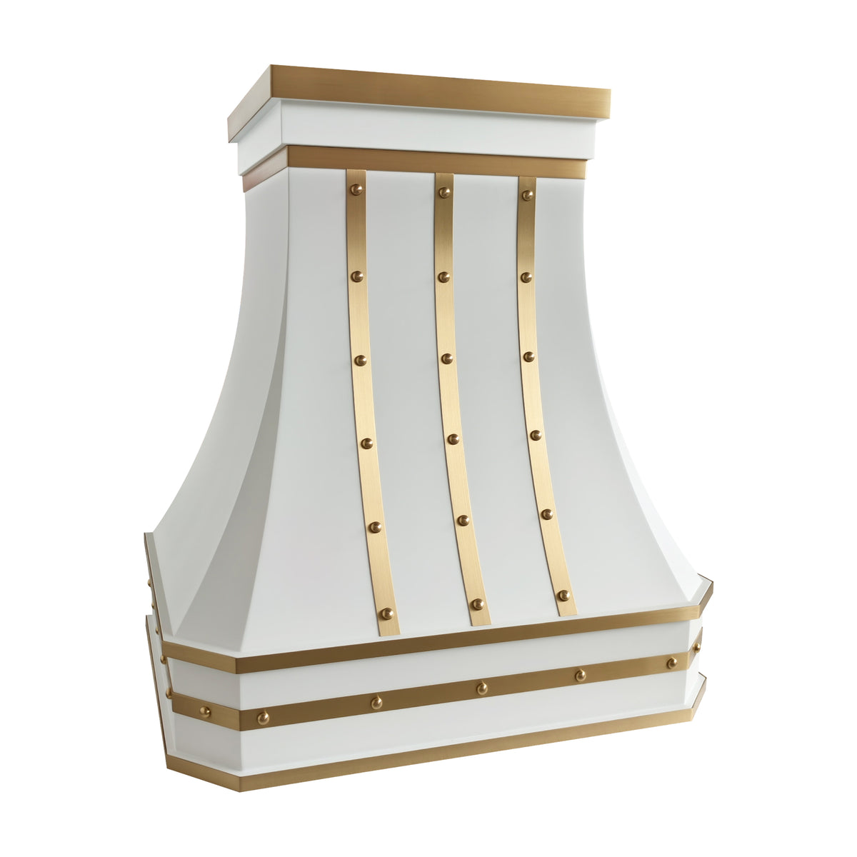 USA White Luxury Handcrafted Stainless Steel Range Hood URHS-263