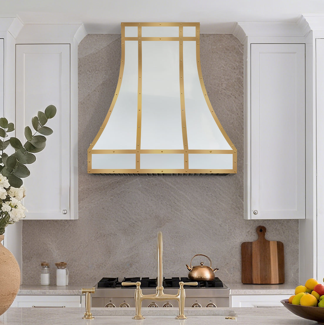 USA White Luxury Stainless Steel Kitchen Hood URHS-41