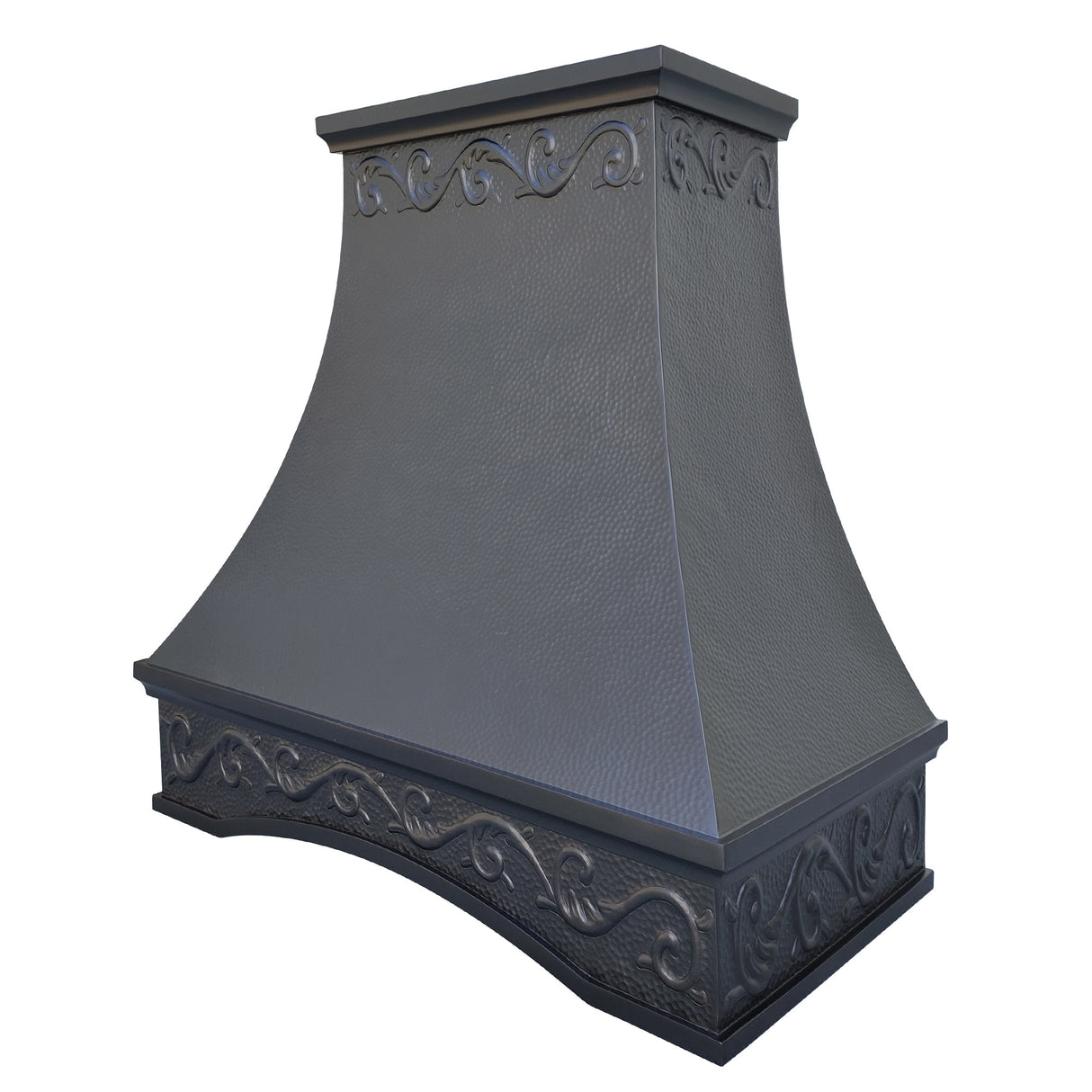 USA Arched Custom Copper Vent Hood with Elegant Apron URHC-27