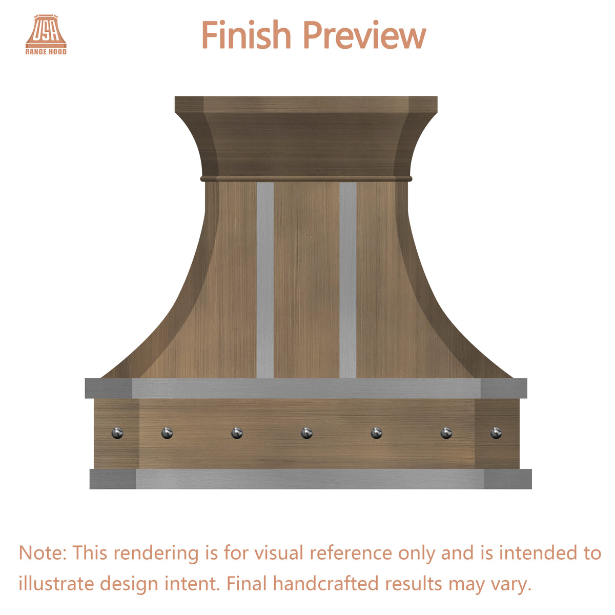 USA Custom Range Hood-URHB-66-Custom Link for Angela Asbury