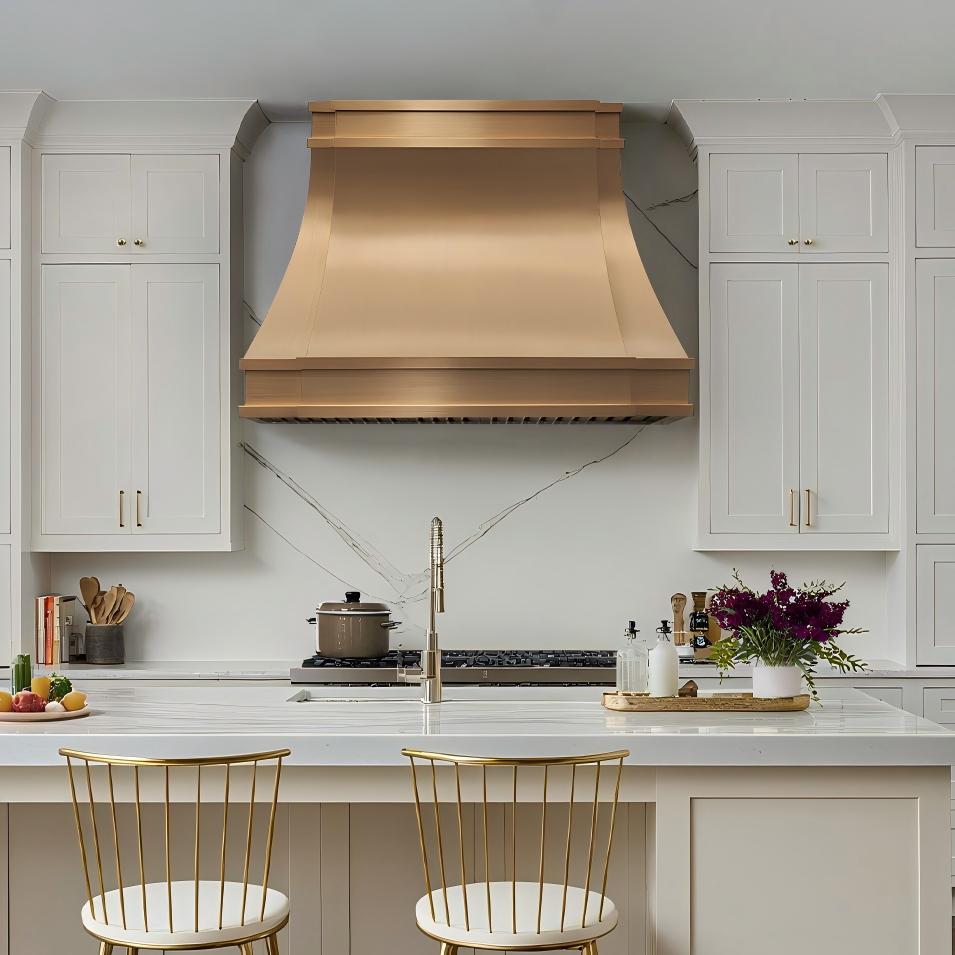 USA Luxury Brass Kitchen Exhaust Hood URHB-04