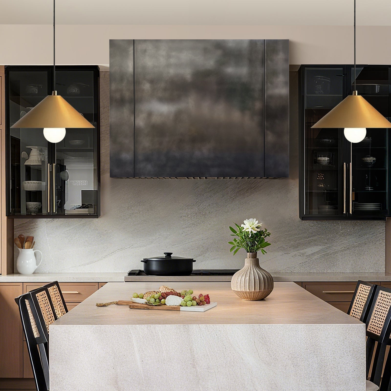 Modern Marvel: How a Box-Style Zinc Hood Defines Minimalist Chic