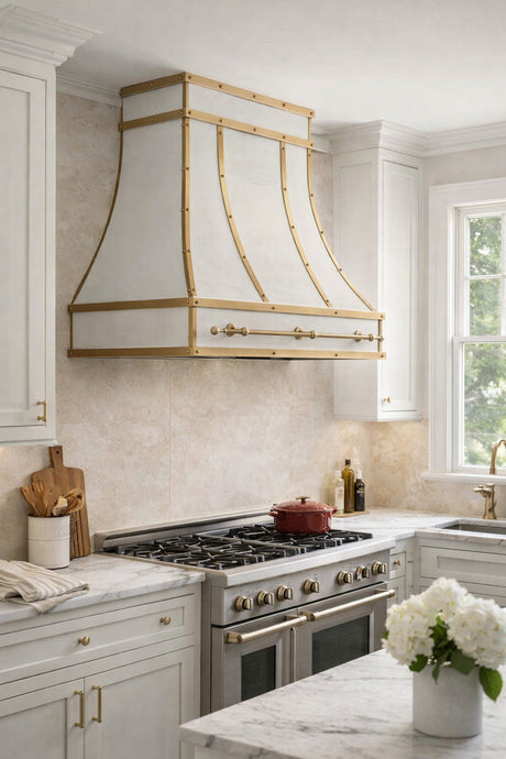 The Quiet Poetry of a White Kitchen Stove Hood
