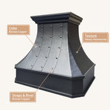 USA Designer Bronze Copper Exhaust Hood with Heavy Hammered URHC-84