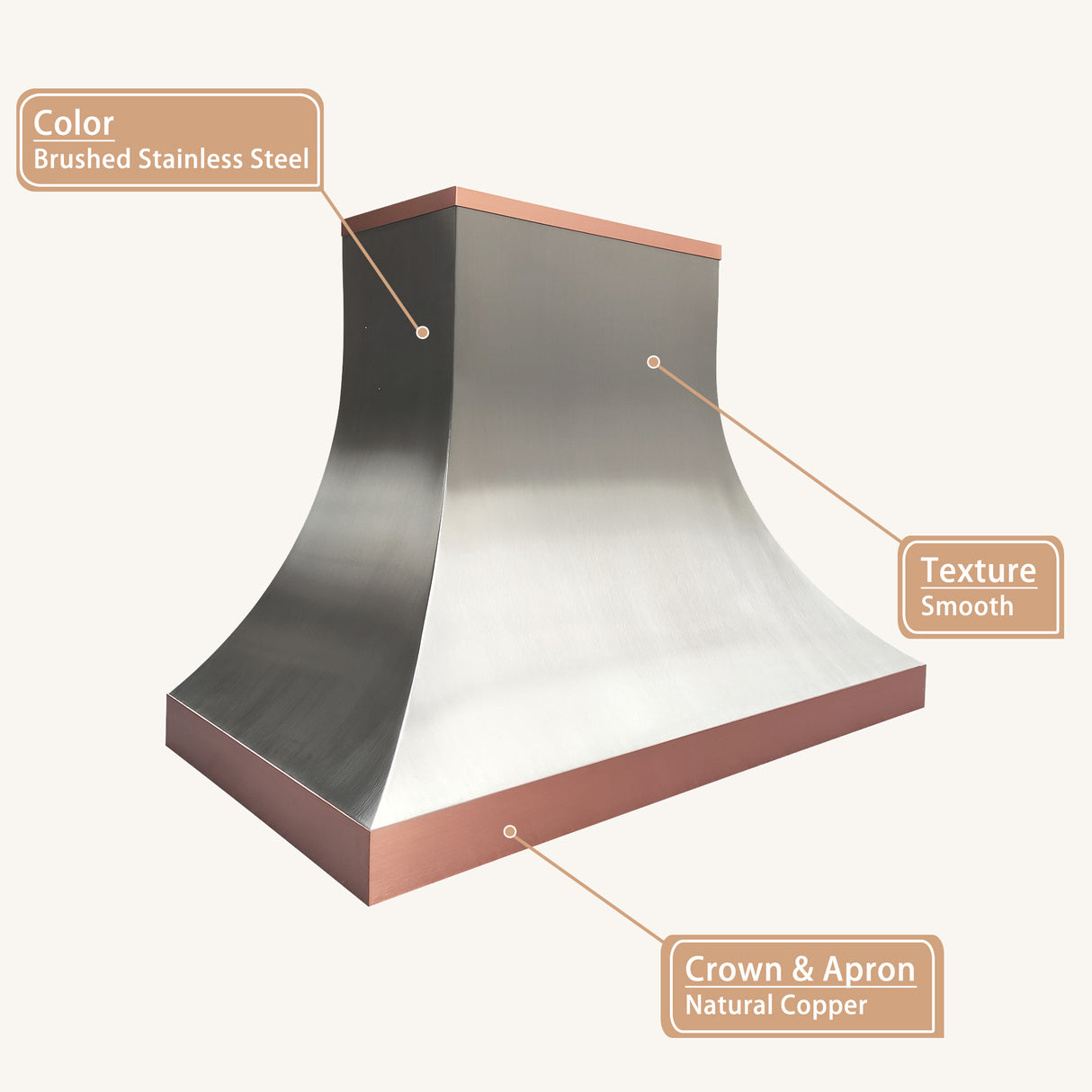 USA Minimal Creative Stainless Steel Range Hood URHS-204