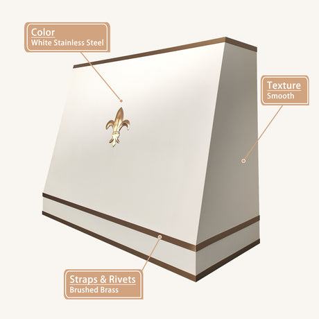 USA Modern Stainless Steel Exhaust Hood with Artisan Decorating URHS-166