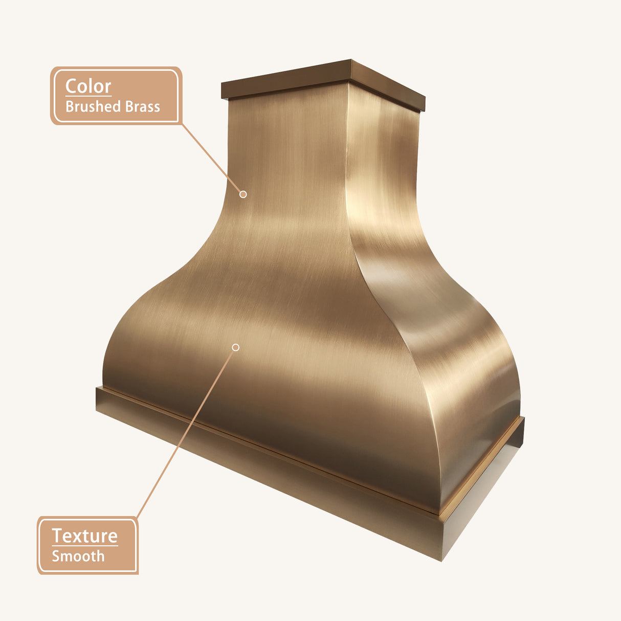 USA Classic Bell Shaped Brass Vent Hood URHB-111