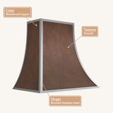 USA Classic Weathered Custom Copper Vent Hood URHC-96
