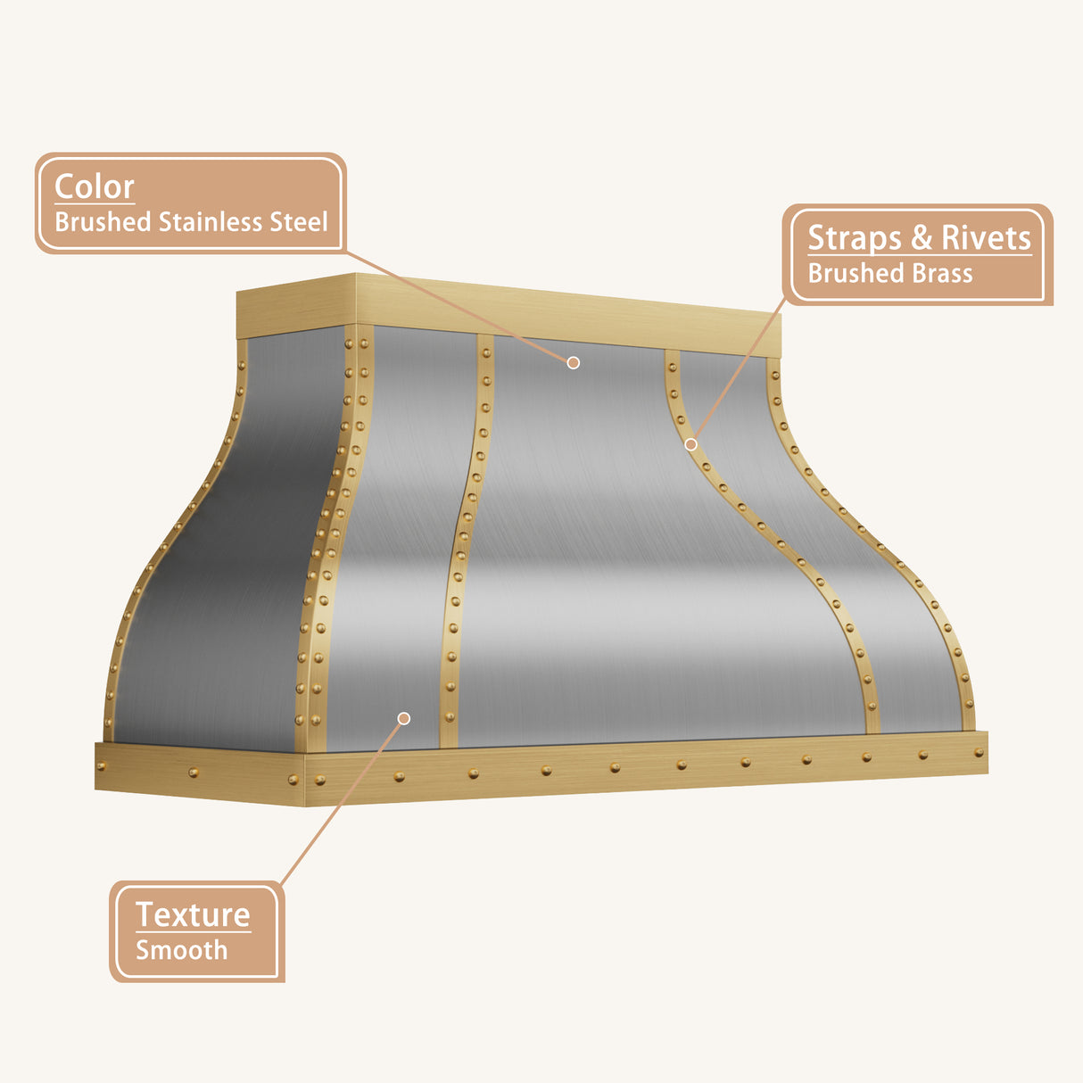 USA Designer Bell Shaped Stainless Steel Range Hood URHS-228