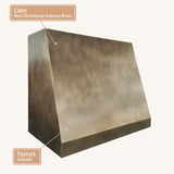 USA Artisan Non-directional Antique Brass Vent Hood URHB-128