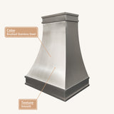 USA Modern Brushed Stainless Steel Range Hood with Dual-Direction Brushed Design URHS-107