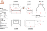 USA Custom Kitchen Hood-URHC-22-Custom Link for Armando
