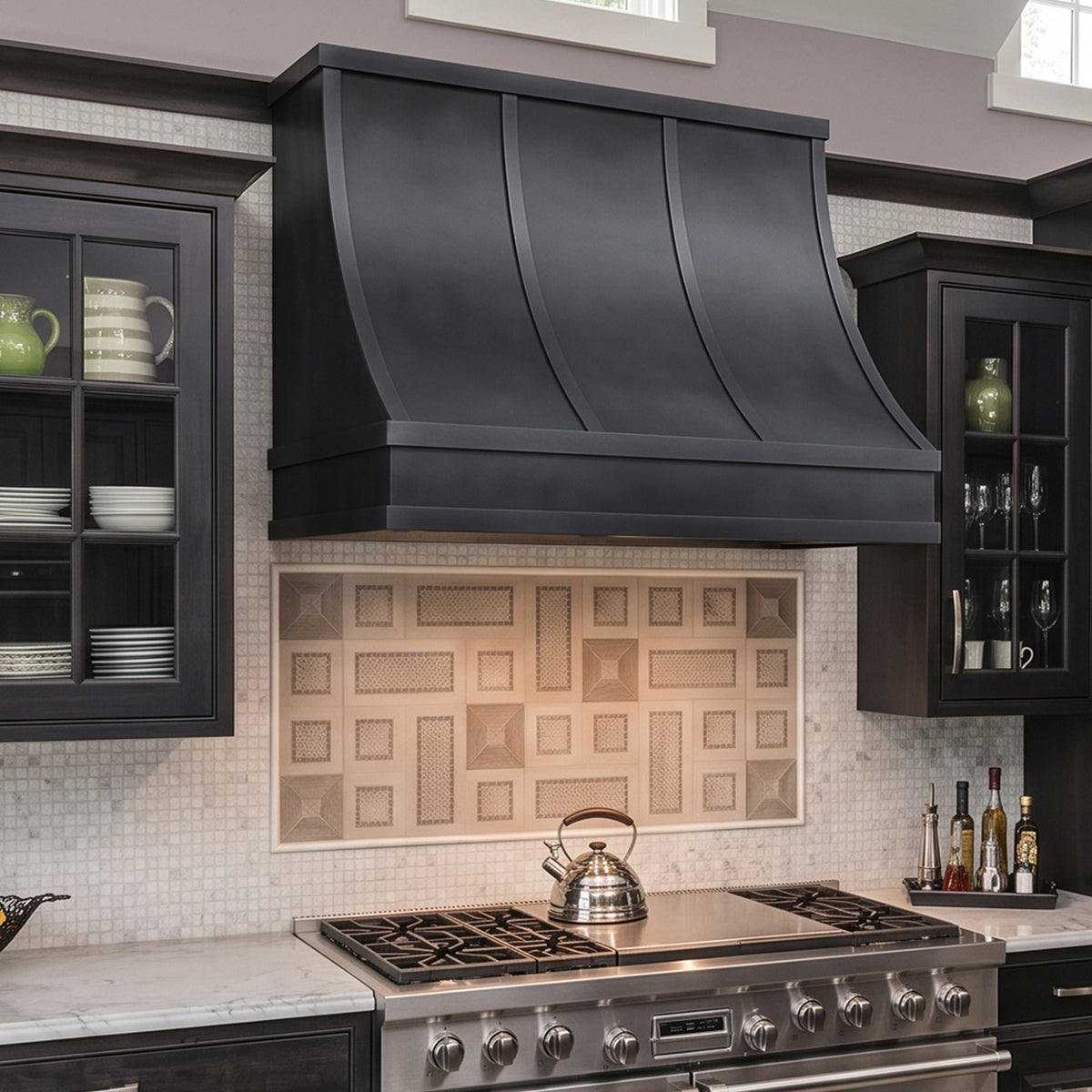 USA Minimal Handmade Dark Zinc Exhaust Hood URHZ-31